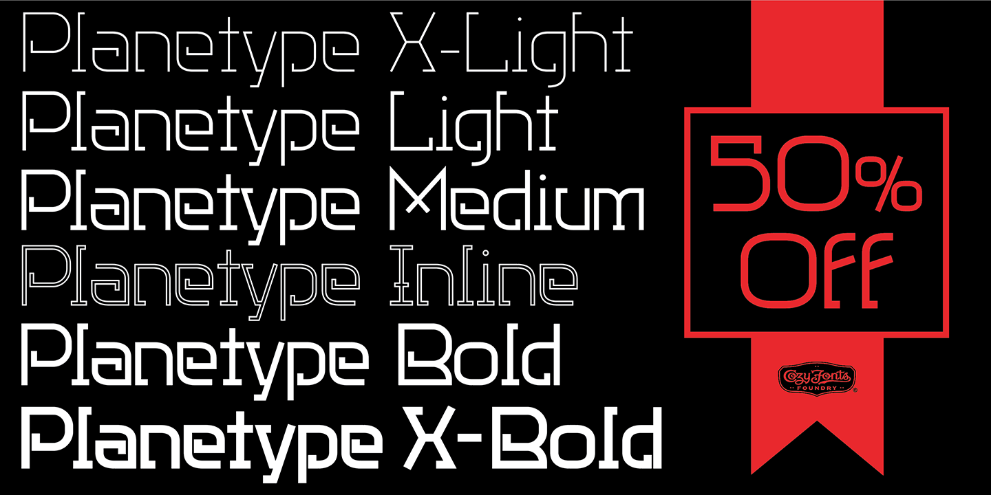 Example font Planetype #11